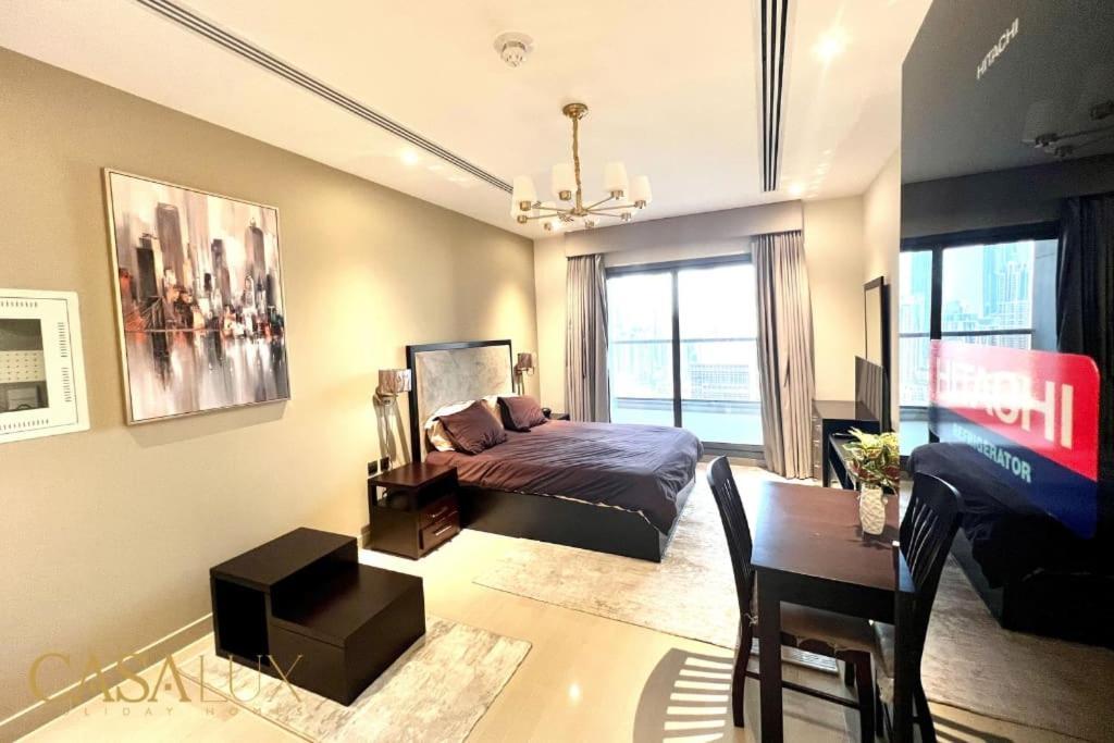 Lovely Big Studio W/ Burj Khalifa View In Downtown Дубай Екстер'єр фото